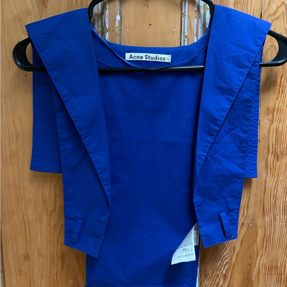 Acne Blue Collar Vest